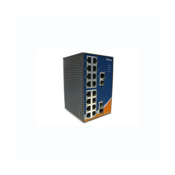 Oring Networking Rugged 16x 10/100TX (RJ-45) + 2x 100/1000 Combo (SFP/RJ-45), IES-1162GC IES-1162GC - main